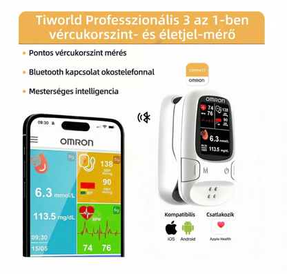 🔥Utolsó 50 szett elérhető 📿Ingyenes rózsa nyaklánc🔥Egyszerű és kényelmes, intelligens mérés, amikor csak szükséged van rá ❤️