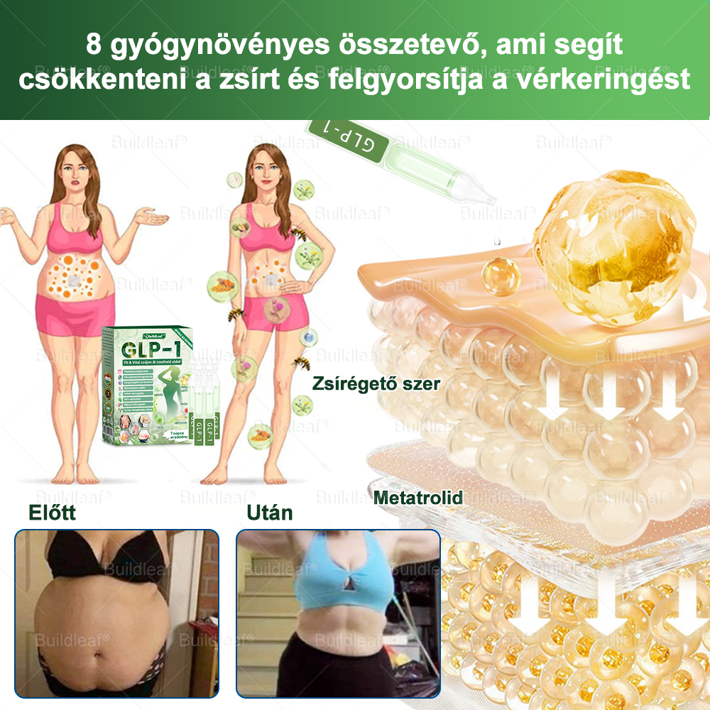 🌱BuildLeaf® Berberine GLP-1 Pro Súlycsökkentő Szájon át szedhető oldat segíthet a makacs súlytöbblet, anyagcsere- és energiaproblémák kezelésében, támogatva a jobb közérzetet és vitalitást