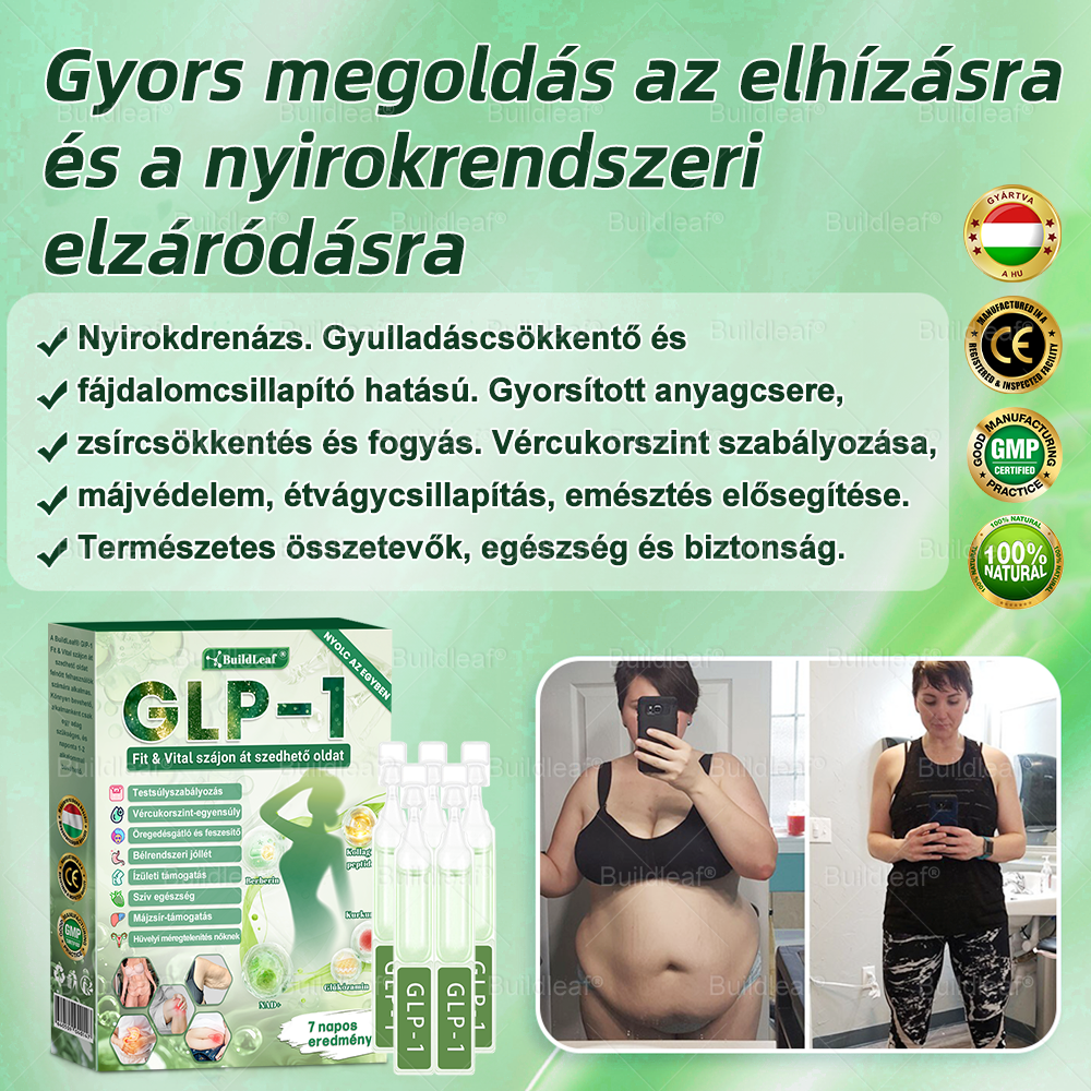 🌱BuildLeaf® Berberine GLP-1 Pro Súlycsökkentő Szájon át szedhető oldat segíthet a makacs súlytöbblet, anyagcsere- és energiaproblémák kezelésében, támogatva a jobb közérzetet és vitalitást