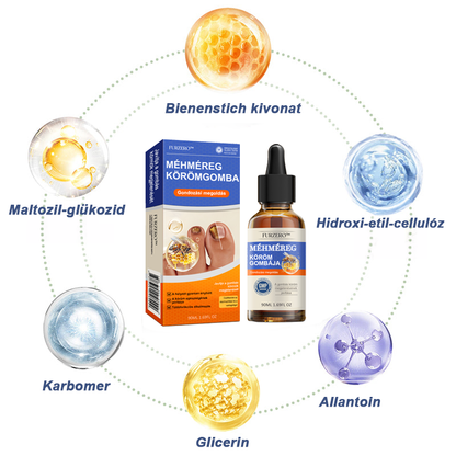 🐝Furzero™Méhméreg Körömgomba Kezelőoldat: Teljes megoldás a körömgomba problémájára🌟👣👣